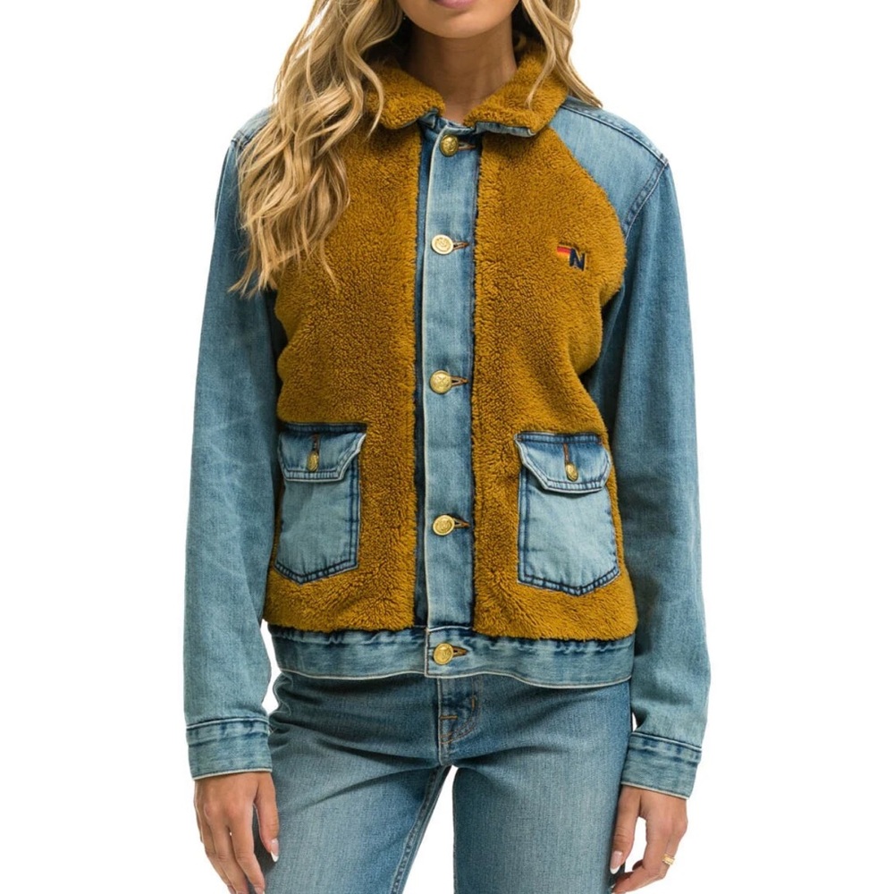 Unisex Denim aviator nation, jacket